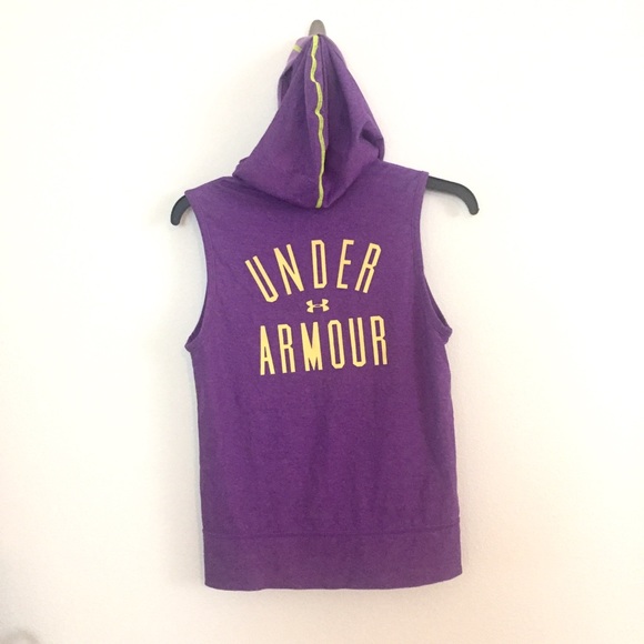 Youth Under Armour sleeveless hoodie. Large - Picture 2 of 10